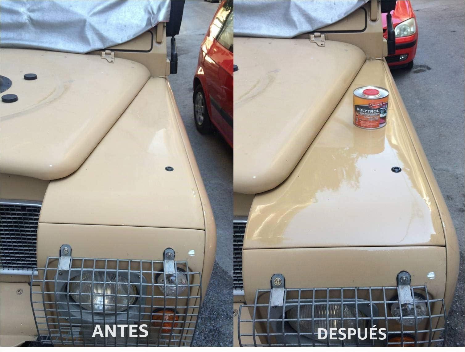 OWATROL Polytrol | Restaurador de color para plástico, metal, mármol, gel, azulejos de fibra de vidrio, pintura | Penetra profundamente en la superficie (tamaño 0,5 litros)
