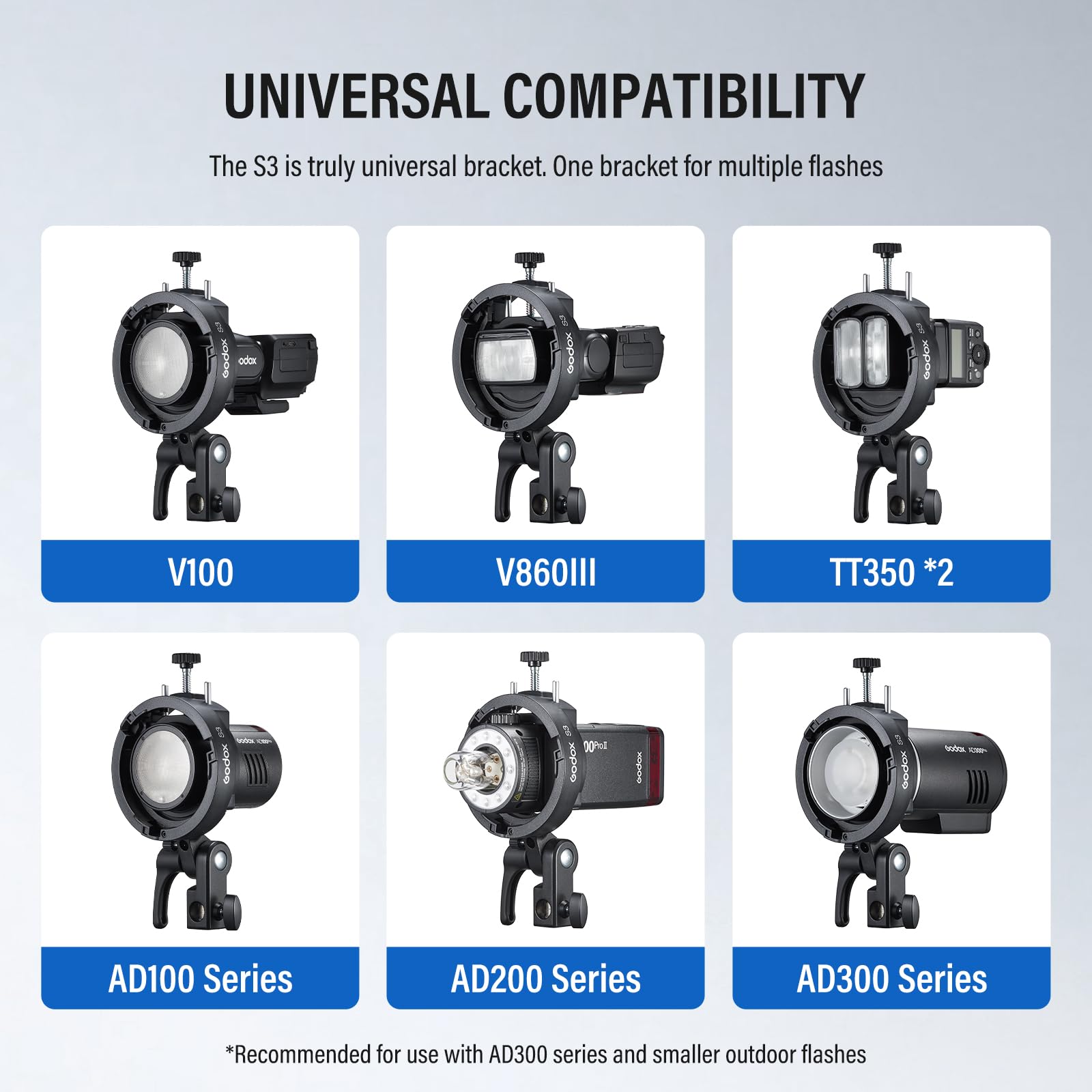 Godox Support S3 Speedlite de type S pour flash