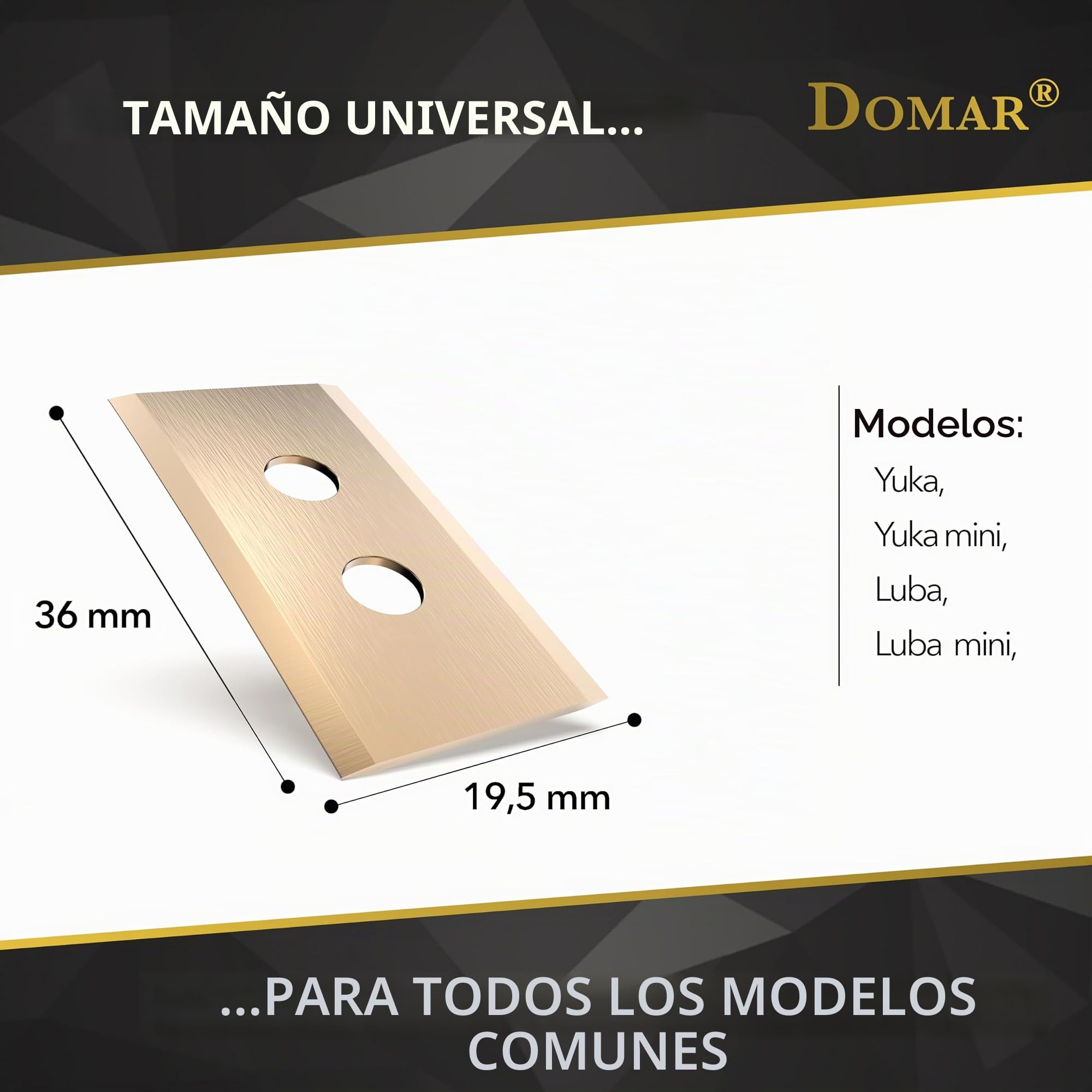 Domar – Cuchillas de cortacésped-robots de larga duración, tornillos incluidos I Cuchillas mejoradas compatibles con los robot cortacésped mamotion I 32 cuchillas de repuesto