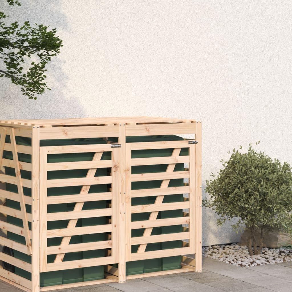 Extensión para cobertizo de cubos de basura madera maciza pino,Casa y jardín,Productos del hogar,Accesorios para contenedores de residuos,Soportes para contenedores de residuos,17.69kg-825107