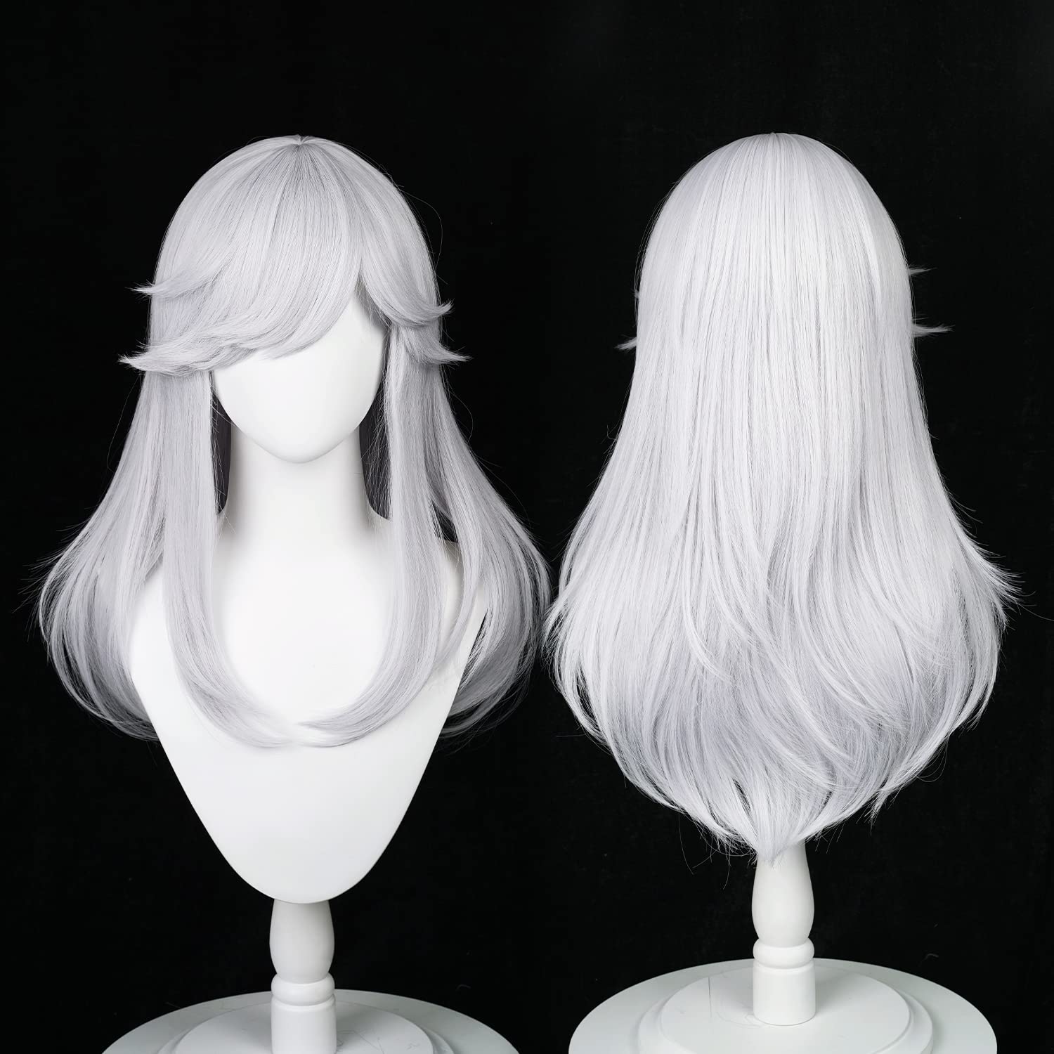 Alacos - Peluca rosa para cosplay de Yae Miko, pelucas de cosplay largas de anime para roles GI, pelucas de cabello largo rosa resistente al calor con una gorra gratis perfecta para fiesta de 2