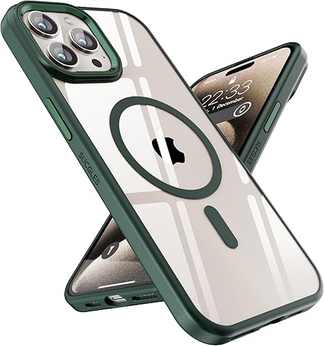Miniatura 1 de Funda para iPhone 13 Pro con MagSafe, imanes fuertes, no amarillea, protección militar contra caídas, magnética, transparente, delgada, para Apple