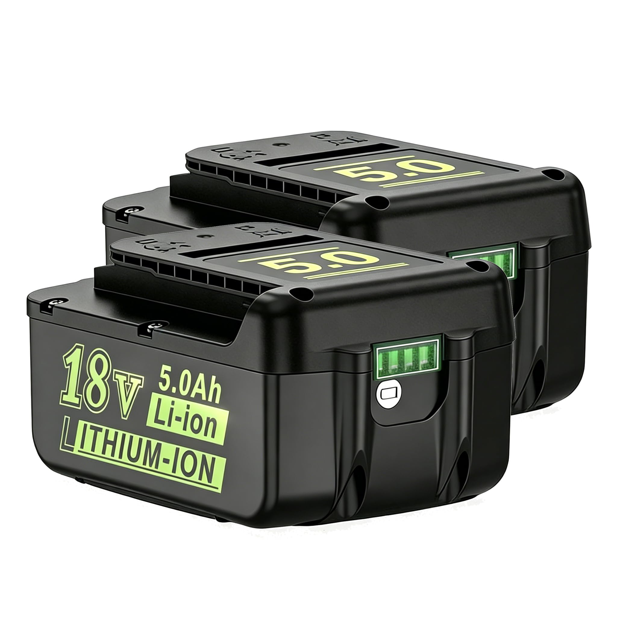 2X 18V 5Ah DREAMDASH Batería de Repuesto, Apto para Kärcher Herramienta | Cortasetos HGE 18-45 18-50 Cortacésped LMO 18-33 18-36 Pulverizador PSU 4-18 Aspirador WD 1 3-18 Cortabordes LTR 18-25 18-30