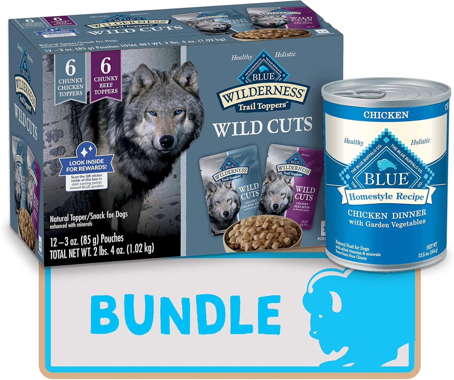 Blue Buffalo Natural Wet Dog Food, Chicken and Beef