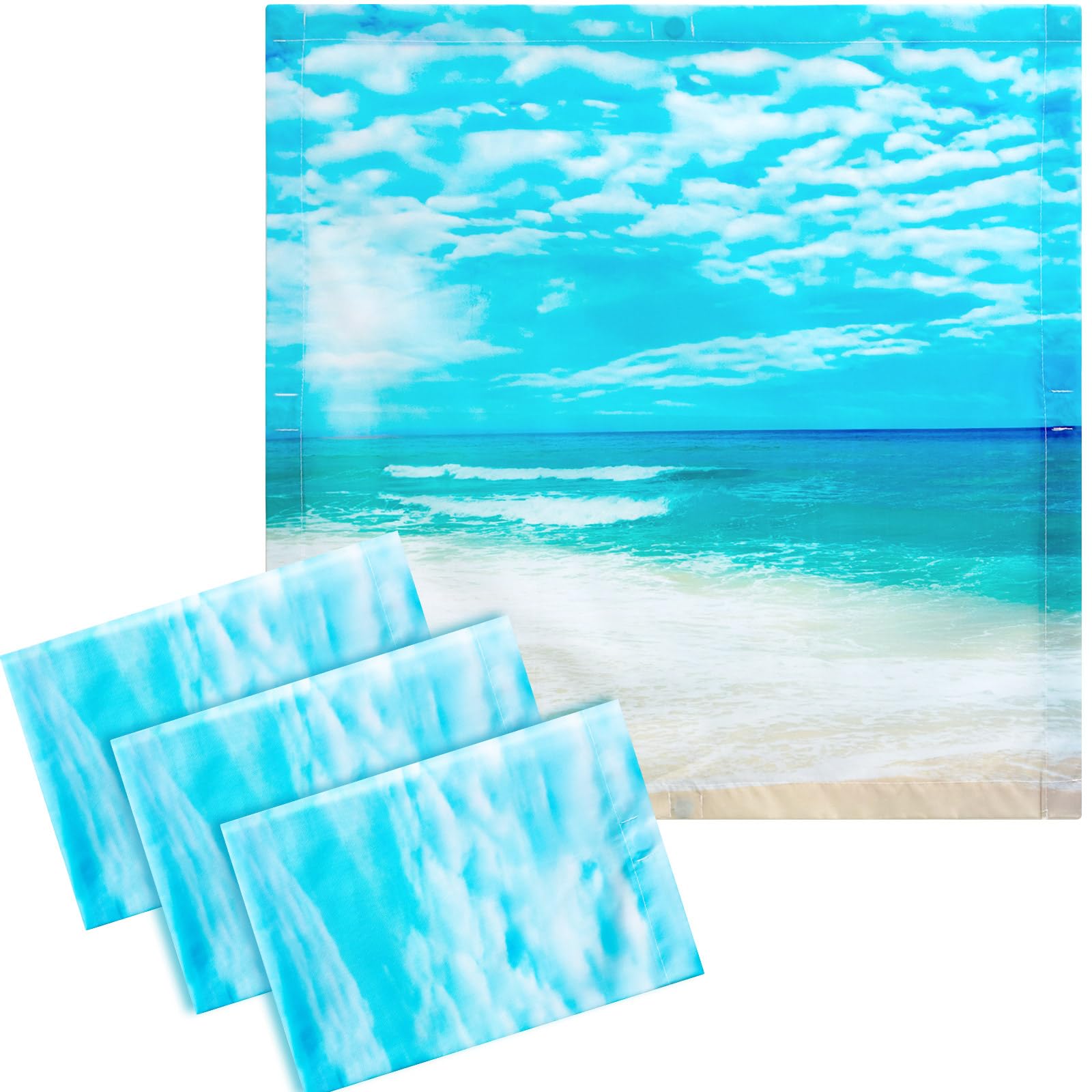 VIHOSE Fluorescent Light Covers, 4 Pcs, 2 x 2 ft, Magnetic,Wave