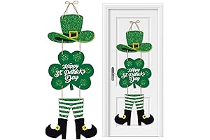 Glittery Happy St Patrick's Day Decorations Indoor