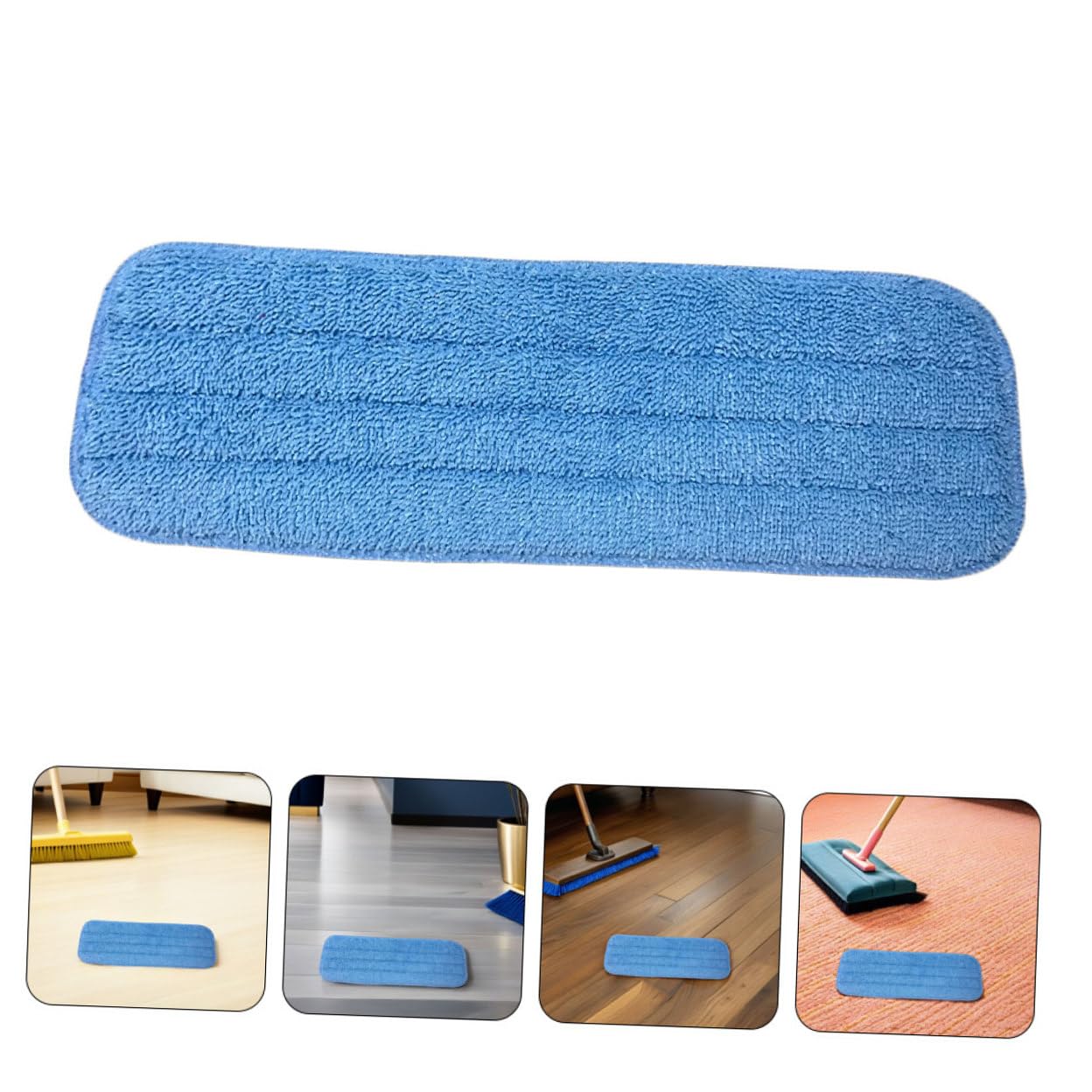 SOIMISS 10pezzi Panni Di Ricambio in Microfibra Per Mop Spray Lavabili e Riutilizzabili Panni Per Pulizia Di Pavimenti Bagnati e Asciutti Adatti Parquet Piastrelle e Laminato