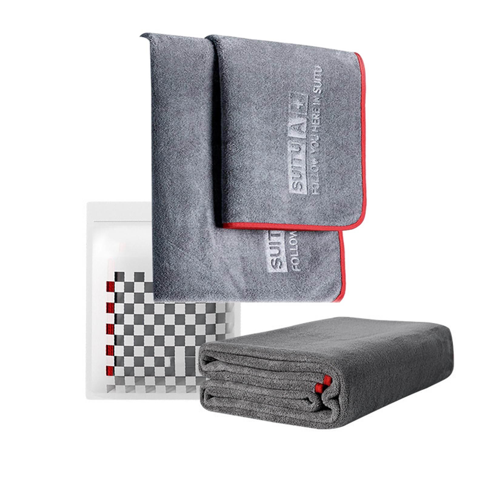 Paños Limpieza Coches, Paño Secado Coches, Paño Microfibra,Pulido Cuidado,Limpieza Ventanas,Microfibra Cuidado, Ultra Absorbente, Sin Pelusa,60 * 180cm*2PCS