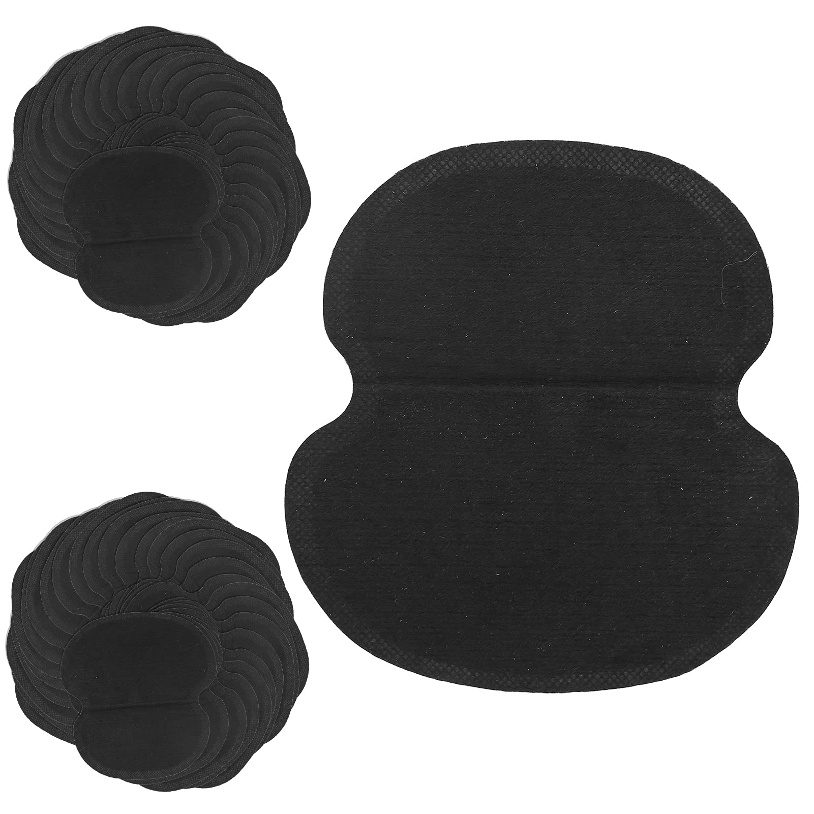 60 Almohadillas para el Sudor para las Axilas, Tela No Tejida, Ropa de Vestir, Almohadillas para el Sudor para las Axilas, Almohadillas Negras para las Axilas para Sudar,