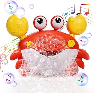 Deejoy Crab Bubble Bath Maker for The Bathtub,Blows Bubbles and Plays 12 Childrenâ€™s Songs,Sing-Along Bath Bubble Machine Baby, Toddler Kids Toys Makes Great Gifts for 3 Years Girl Boy