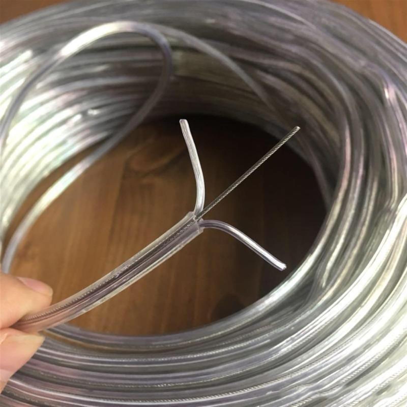 Cavo Elettrico di prolungaelettrico di Estensione. Cavo di Alimentazione for Lampada a Sospensione Trasparente, 2 Cavi elettrici da 0,75 mm(20meter)