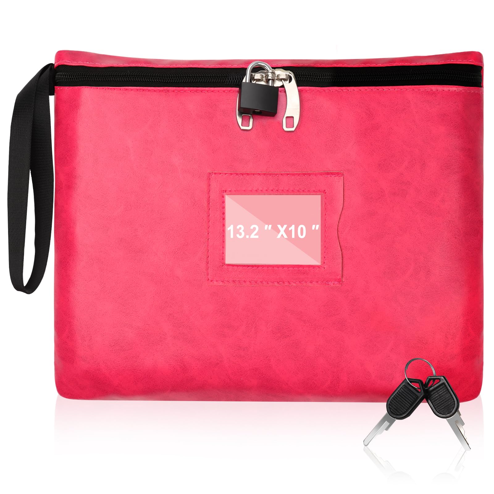 Amazon.com: Pink Leather Notary Bag with Lock - 13.2 * 10 Inches