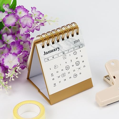 Miniatura 9 de Mini calendario de escritorio 2023-2024, calendario de escritorio pequeño portátil (3.9 x 3 pulgadas), calendarios mensuales de año académico con