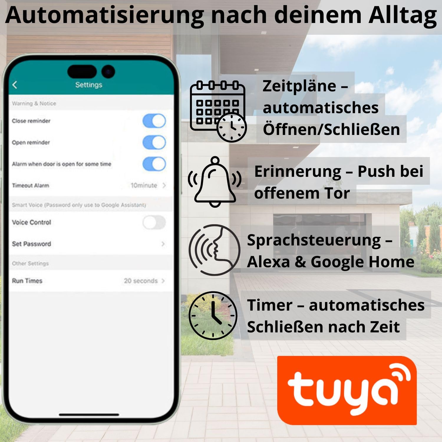 Sterownik do bramy garażowej TUYA WIFI