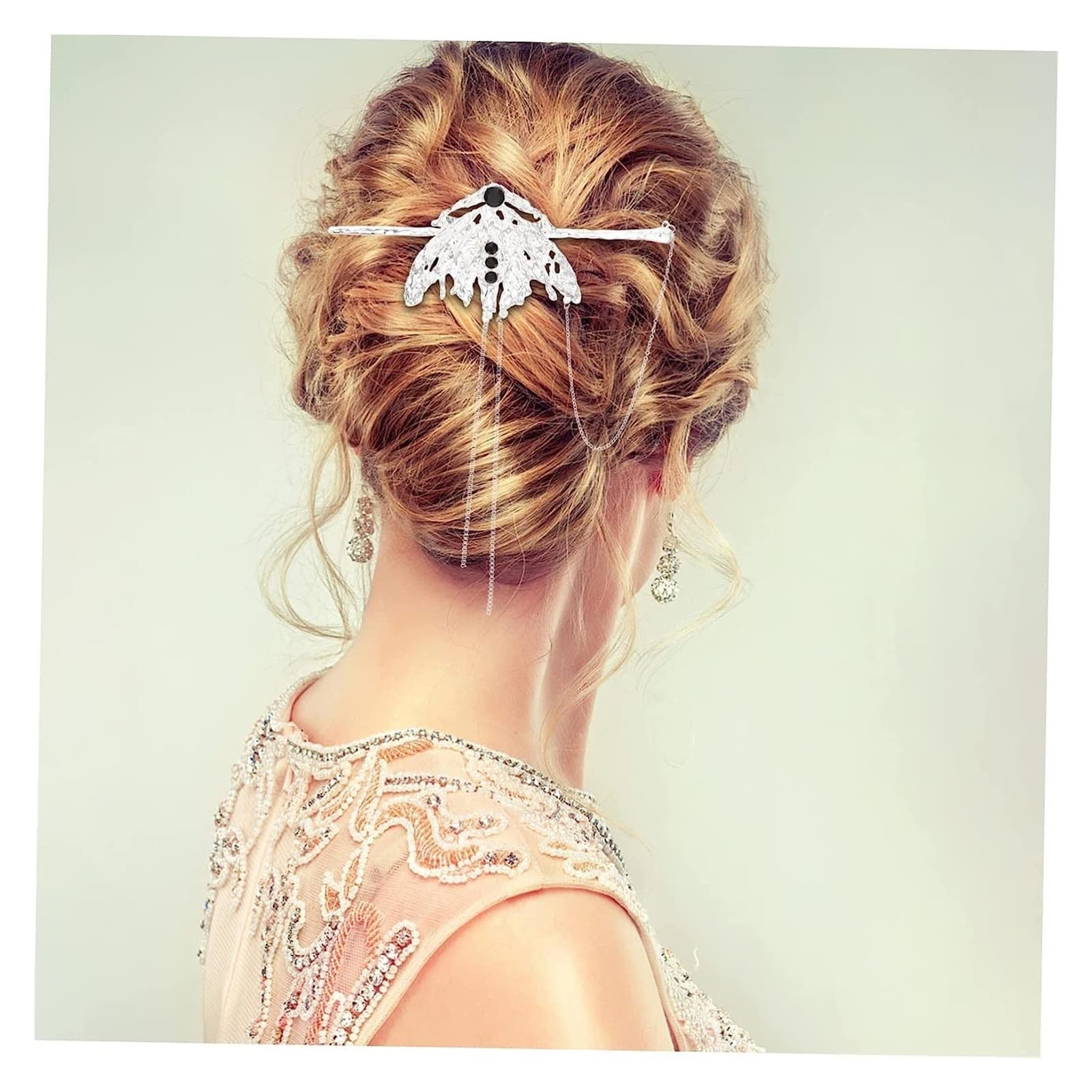 Clip per capelli decorativa per capelli forcine per capelli forcine per capelli da sposa per matrimonio cinese decorazione matrimonio S per spose polsino per capelli strass clip per chignon clip