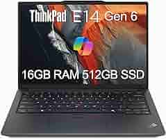 Amazon.com: Lenovo ThinkPad E14 Gen 6 Business Laptop (14