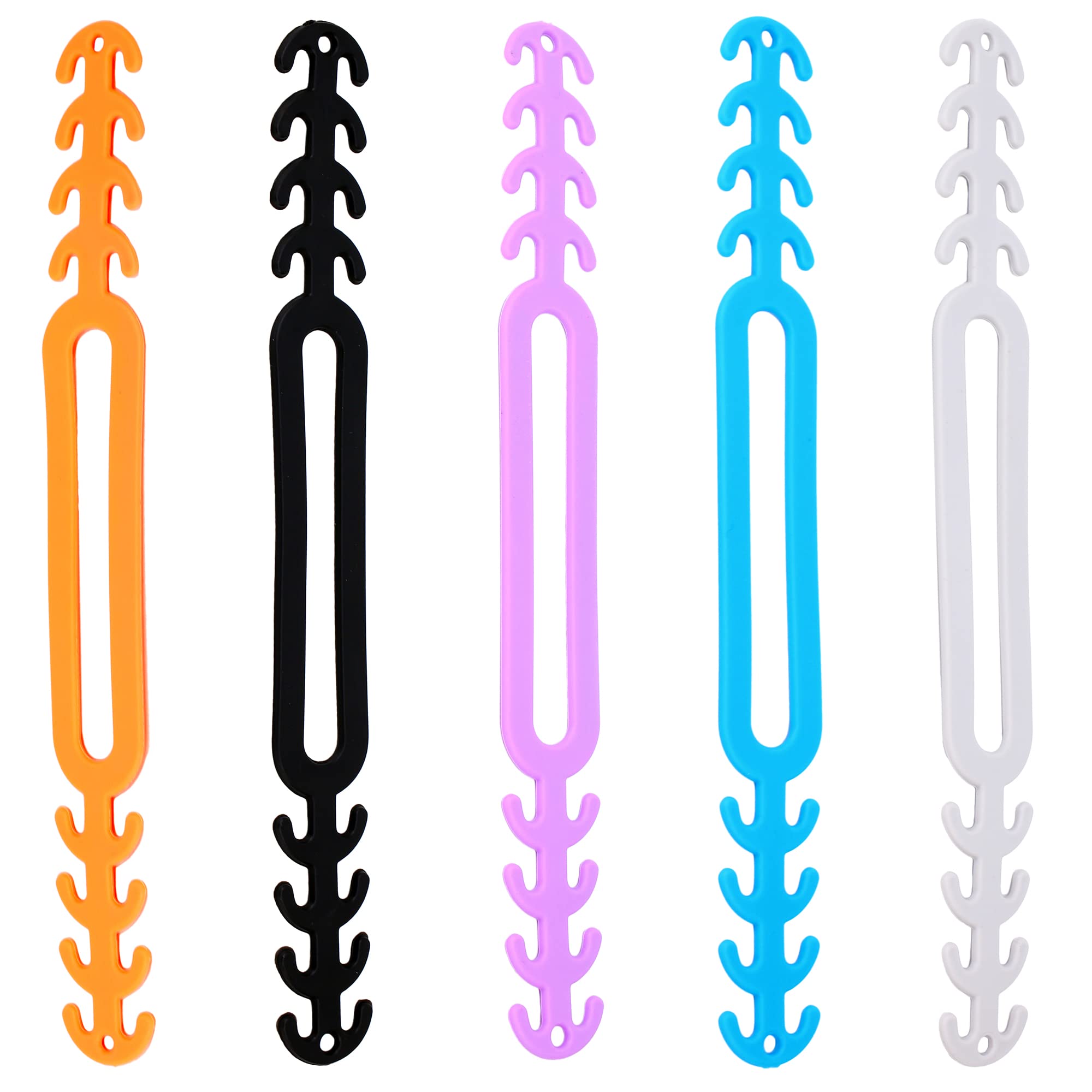 TUOKI Adjustable Mask Extension Strap Mask Ear Protectors Mask Non-Slip Hook Mask Fitting Aids,Set of 5 (Multicolor)