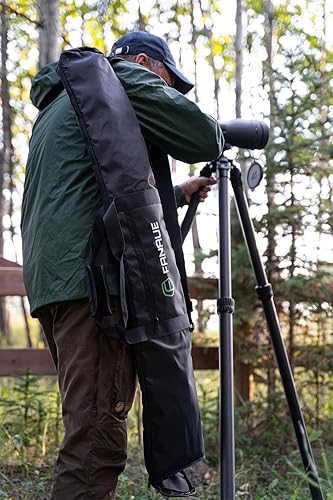 Miniatura 7 de FANAUE Funda de trípode con compartimentos, 39.4 x 9.8 x 9.8 pulgadas, bolsa de trípode resistente con correas para el hombro, funda de transporte