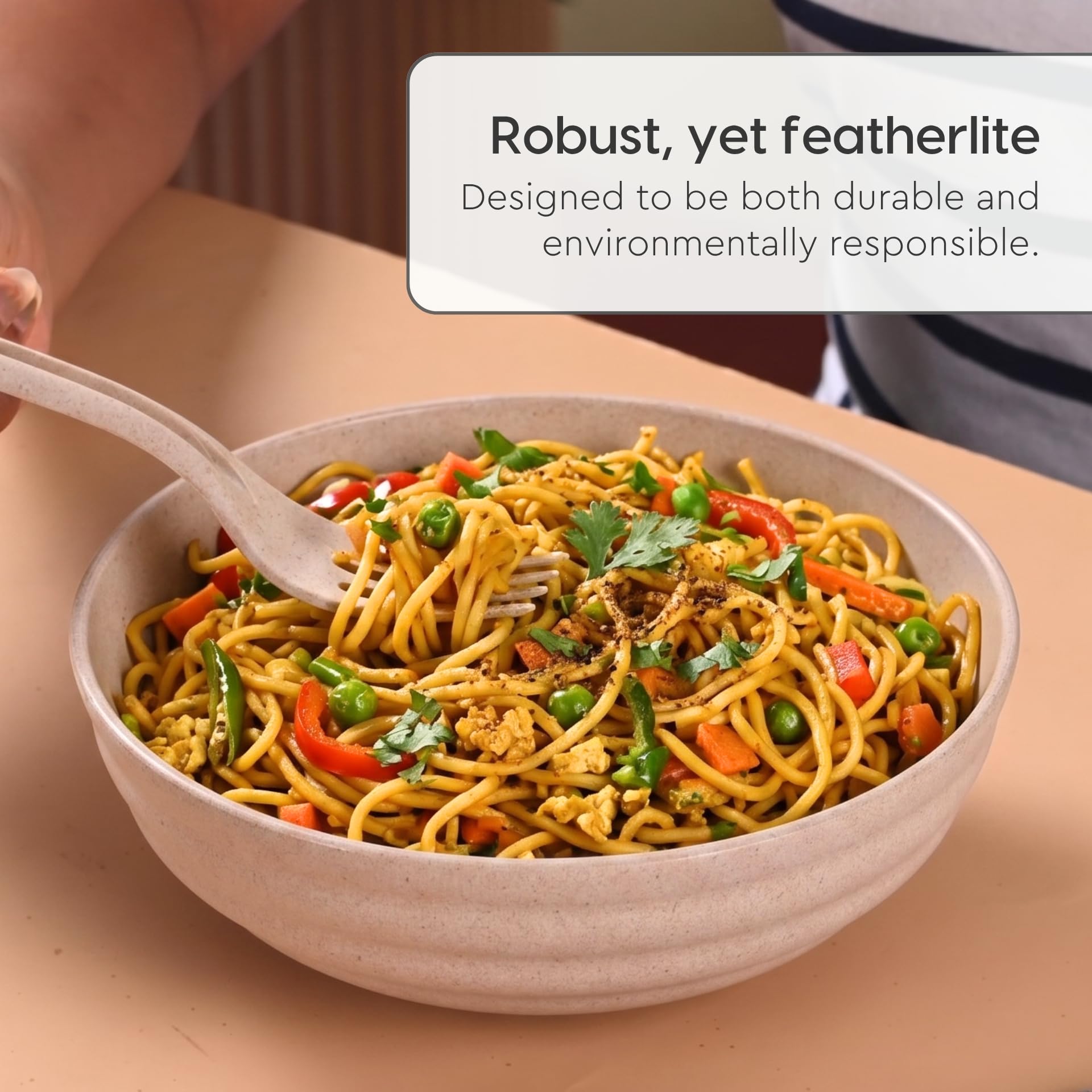 Eha Earth Friendly Ramen Bowls - Sustainable Dinnerware -6 Eha Earth Friendly Ramen Bowls - Sustainable Dinnerware -6