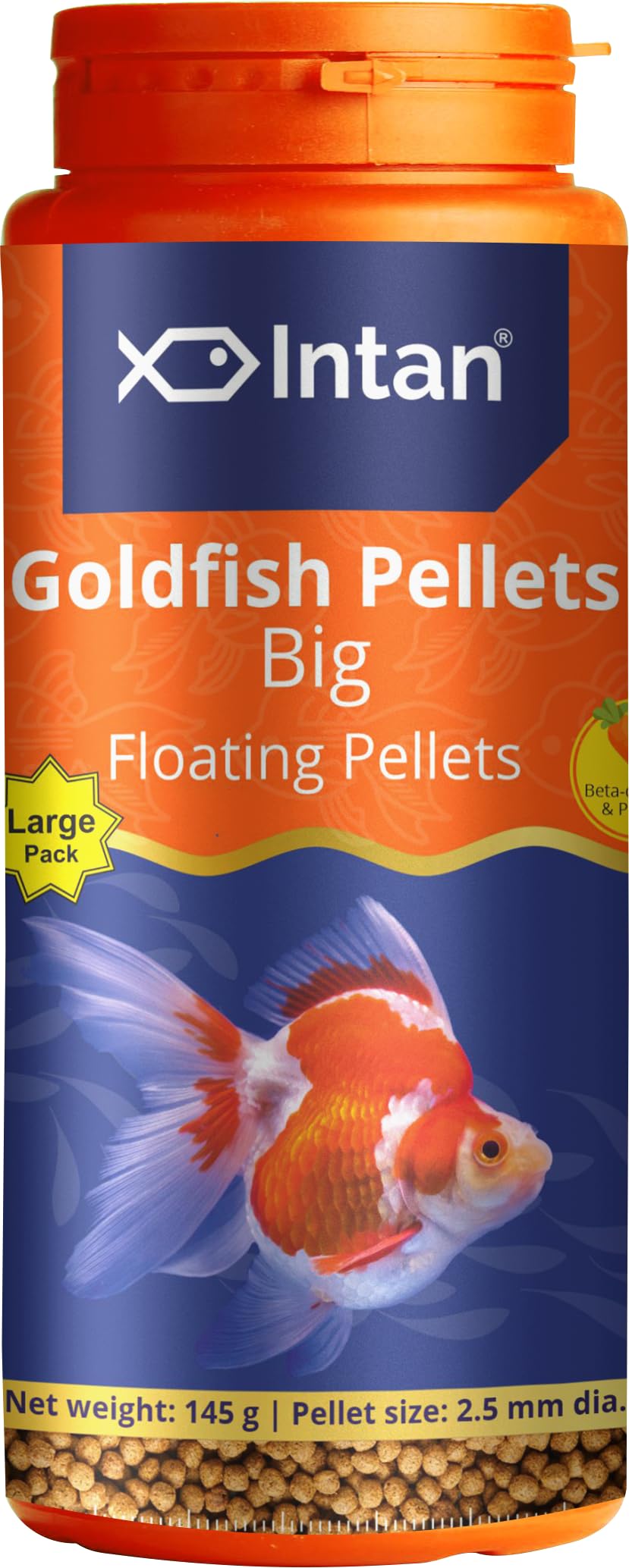 Aquatic Intan Goldfish Pellets for Fish | Aquarium Fish Food for All Life Stages Fishes | Daily Nutrition Fish Feed | Big Floating Pellet 145 Gm,Large Pack, 2.5 mm Dia (B0CS9TTVXQ) Amazon Price History, Amazon Price Tracker