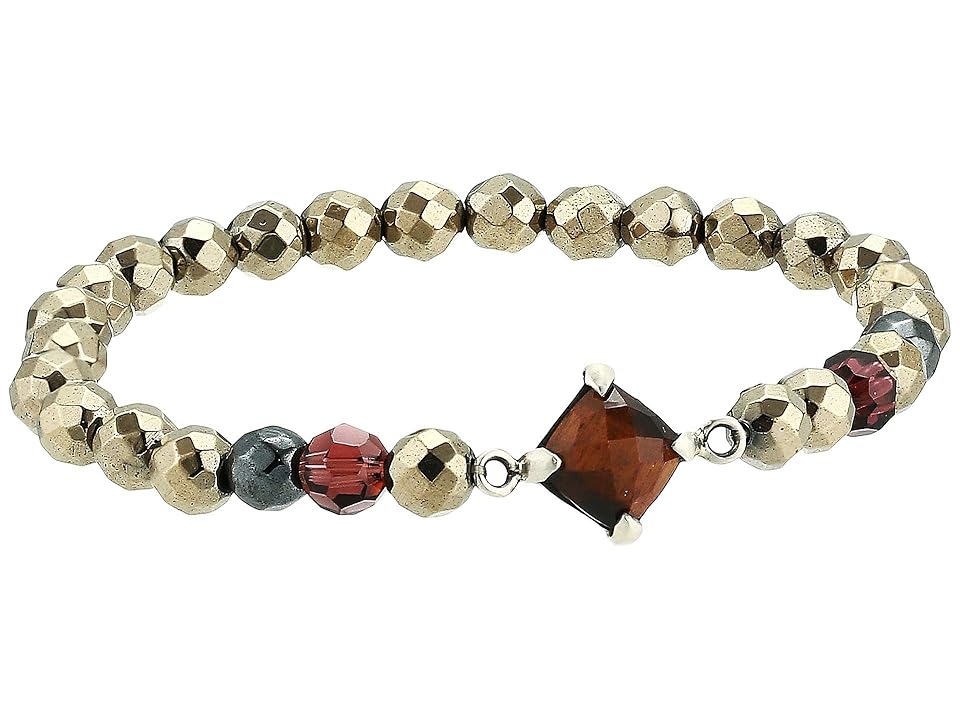 

Chan Luu Semi-Precious Stone Stretch Bracelet (Burgundy Mix) Bracelet, Multi