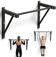 Rage Fitness R2 Heavy-Duty Wall Mounted Pull Up Bar - 500 lbs Capacity, 36" Clearance for Home Gym Chin-Ups & Core Workouts