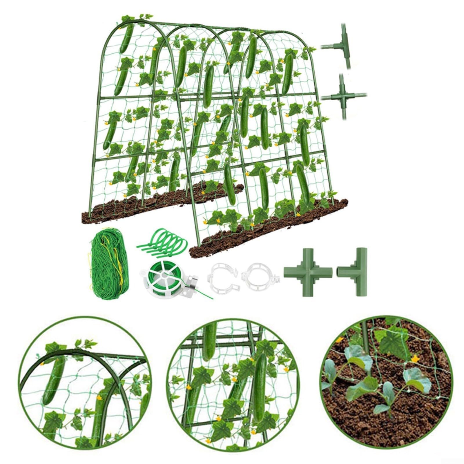Gewächshaus-Gewächshaus-Kletterhalterung, U-Form, Garten-Rankgitter, Gurken-Rankgitter, Bogen, Gemüse, Rankgitter für Tomaten, Kürbis, Zucchini