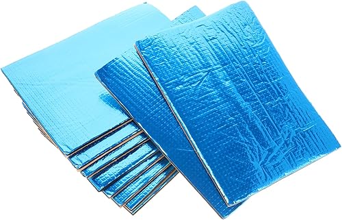 PRETYZOOM 10 unids aislamiento autoadhesivo duradero amortiguamiento de sonido material escudo panel versátil para varios modelos fácil instalación