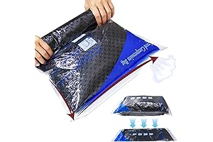 BOLSAS DE VIAJE PARA COMPRIMIR ROPA 12 PIEZAS, MEIQIHOME