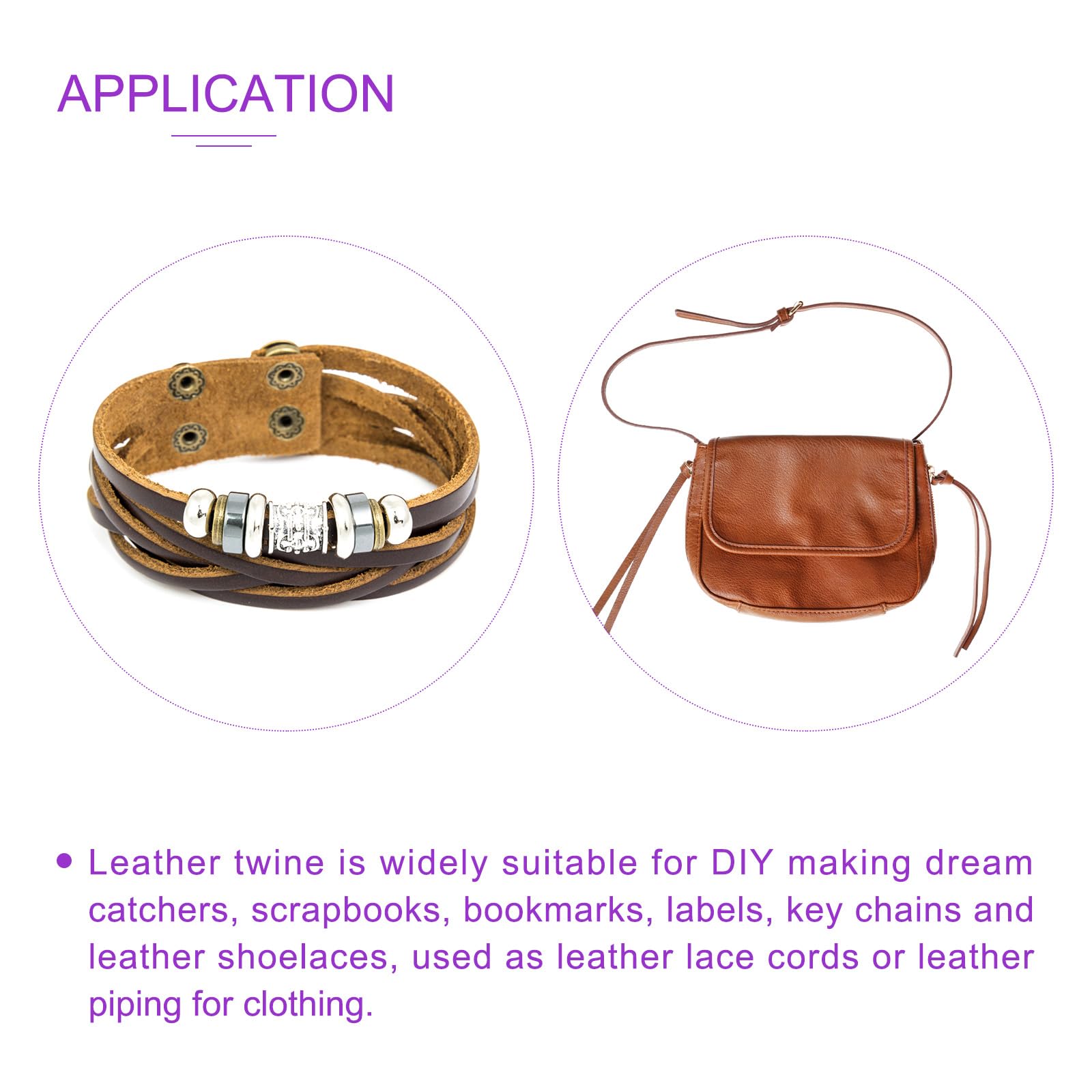 DMiotech 3mm Green Leather Cord, 5m(5.5 Yards) Round Leather Rope Lace Leather Strings for Crafting Necklace Bracelet Beading Jewelry Making DIY Projects