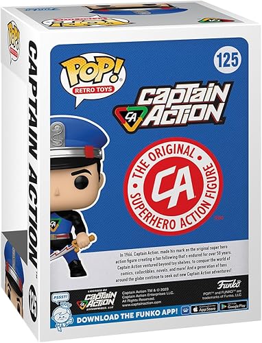 Miniatura 3 de Funko Pop! Vinyl: Heroes - Capitán Acción - Capitán América - Figura de vinilo coleccionable - Idea de regalo - Producto oficial - para niños y