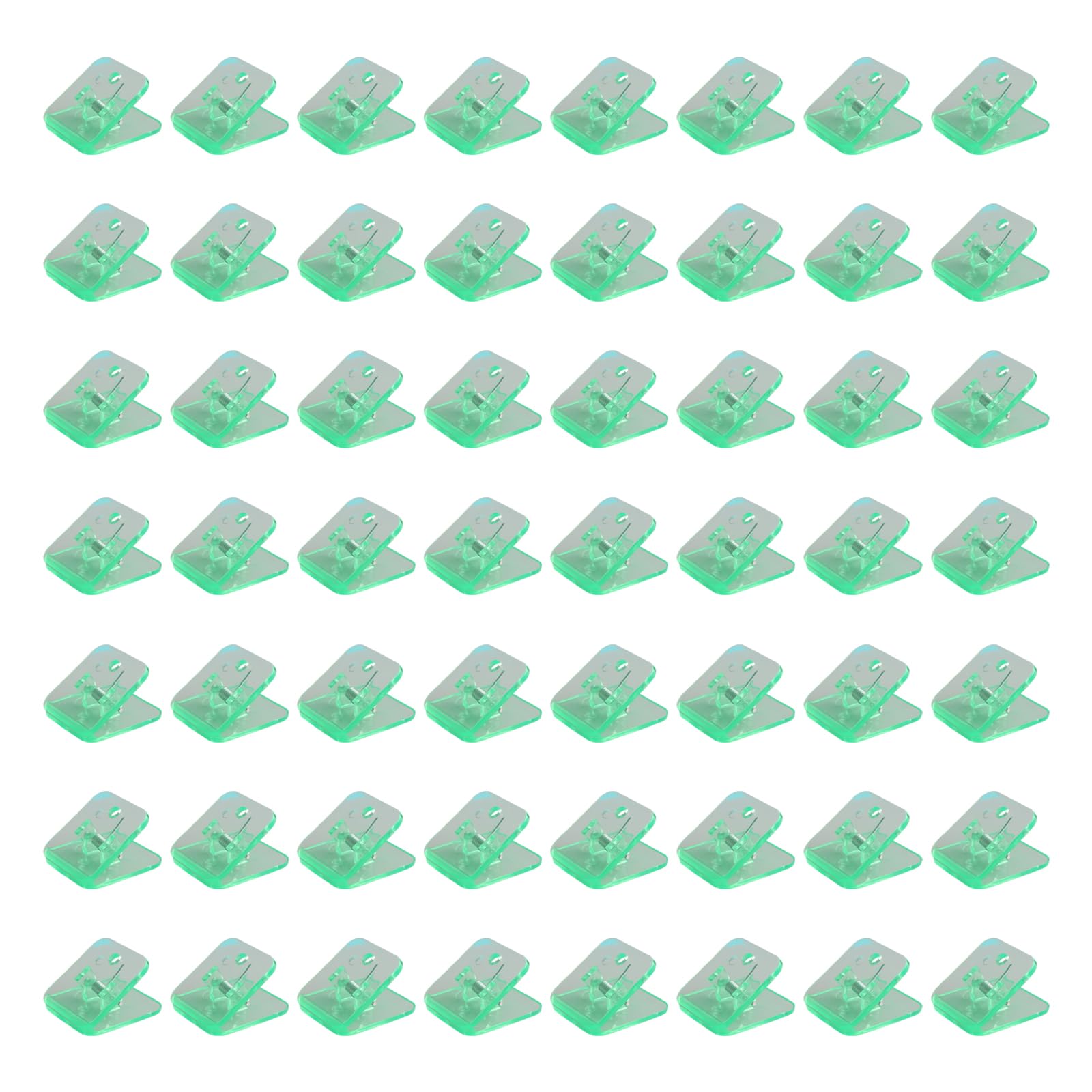 Transparente Büroklammern, quadratisch, bunt, für Bastelarbeiten, Zeichenbrett, Lebensmittelbeutel, Dokumente, Fotos, federbelastete Clips, 100 Stück
