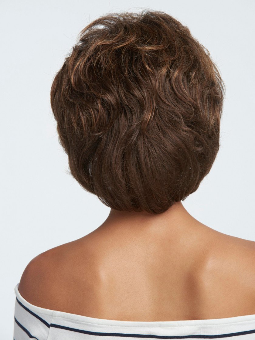 Salsa Avg Cap Wig Color R6/30H CHOCOLATE COPPER - Raquel Welch Wigs Women's Layered Pageboy Cut Synthetic Memory Cap Shag
