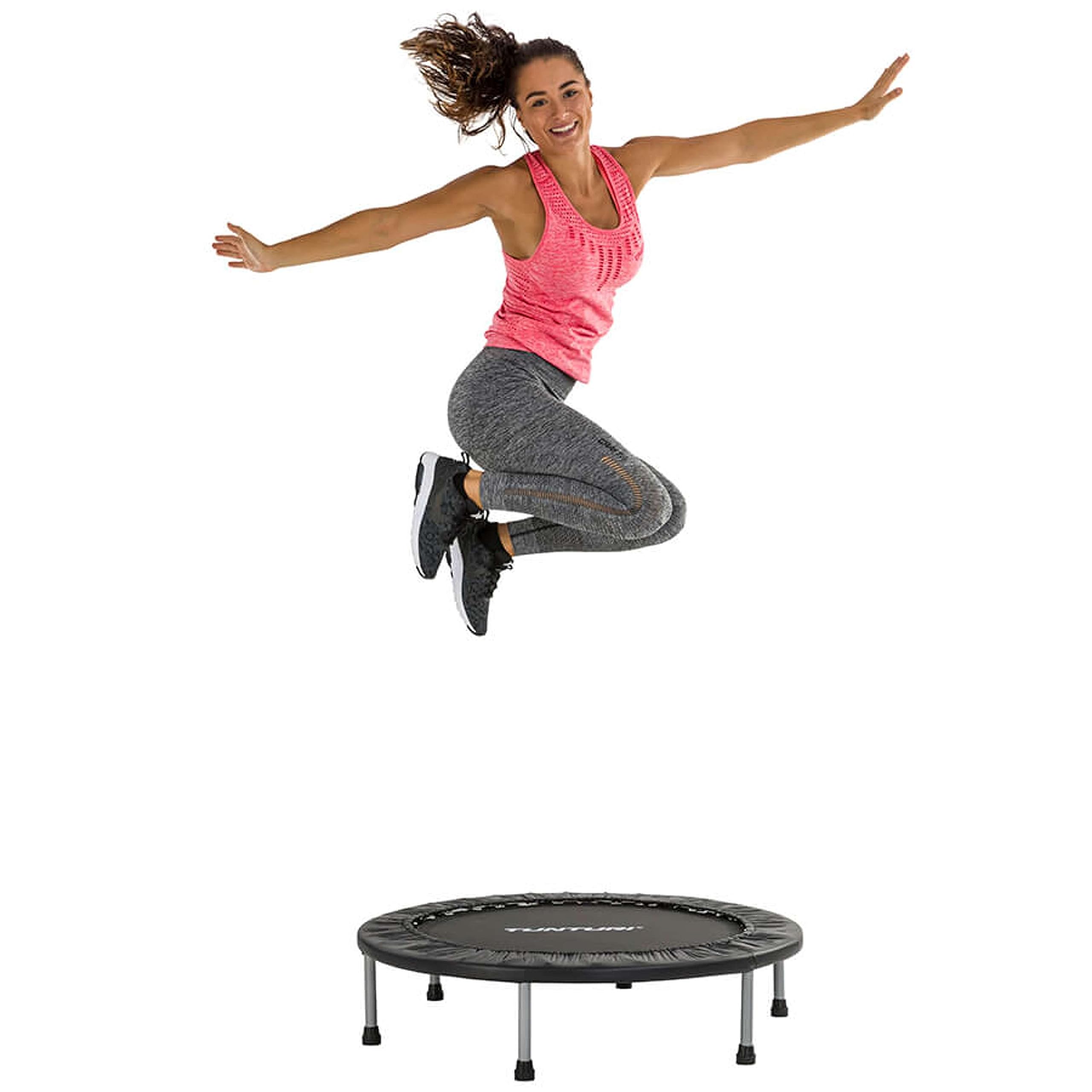 Tunturi-Fitness Funhop Trampolín para Deportes, Unisex Adulto, Negro, 95 cm