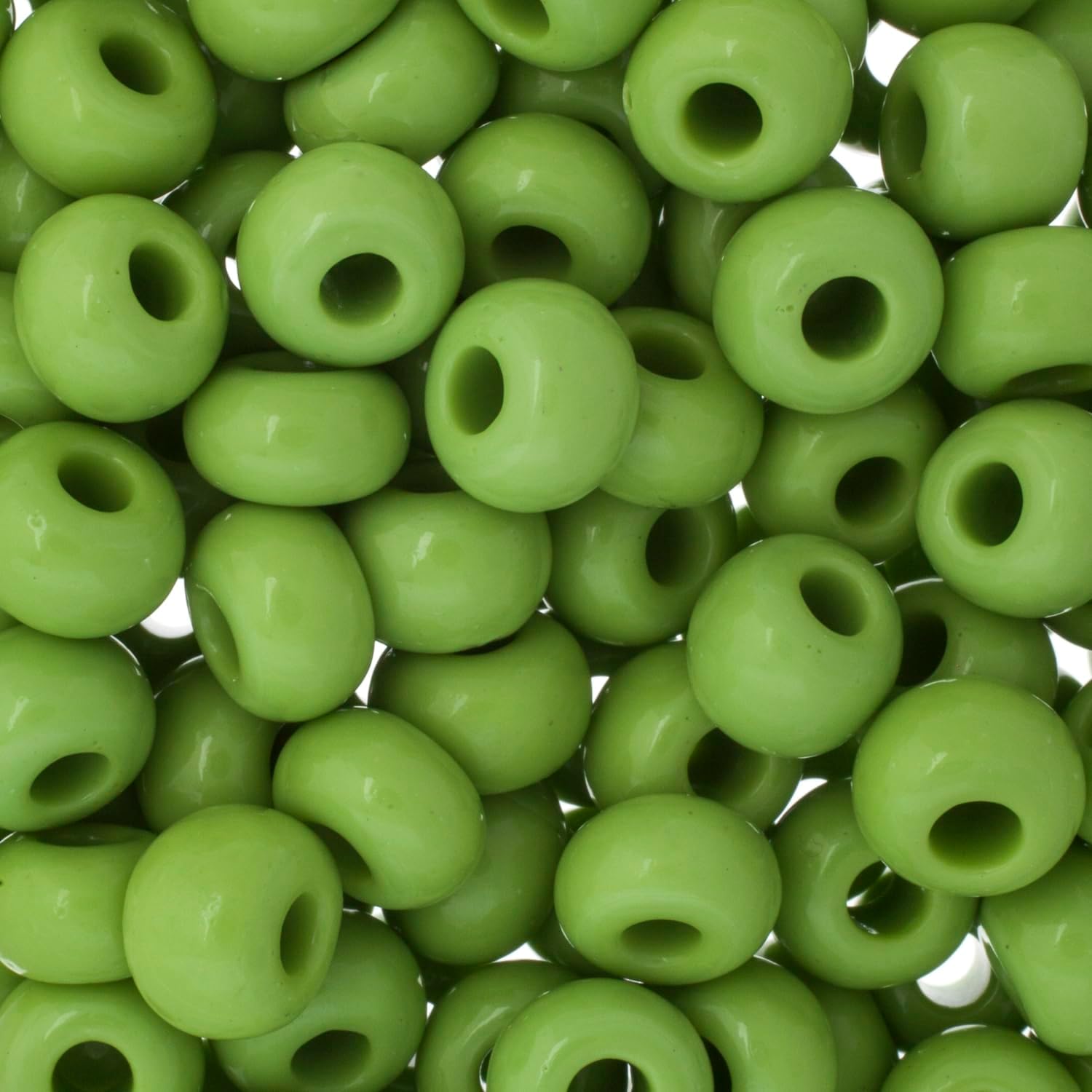Preciosa Czech Glass Seed Beads 32/0 Opaque Green - 19 Gram Beads for Jewelry Making and Crafts