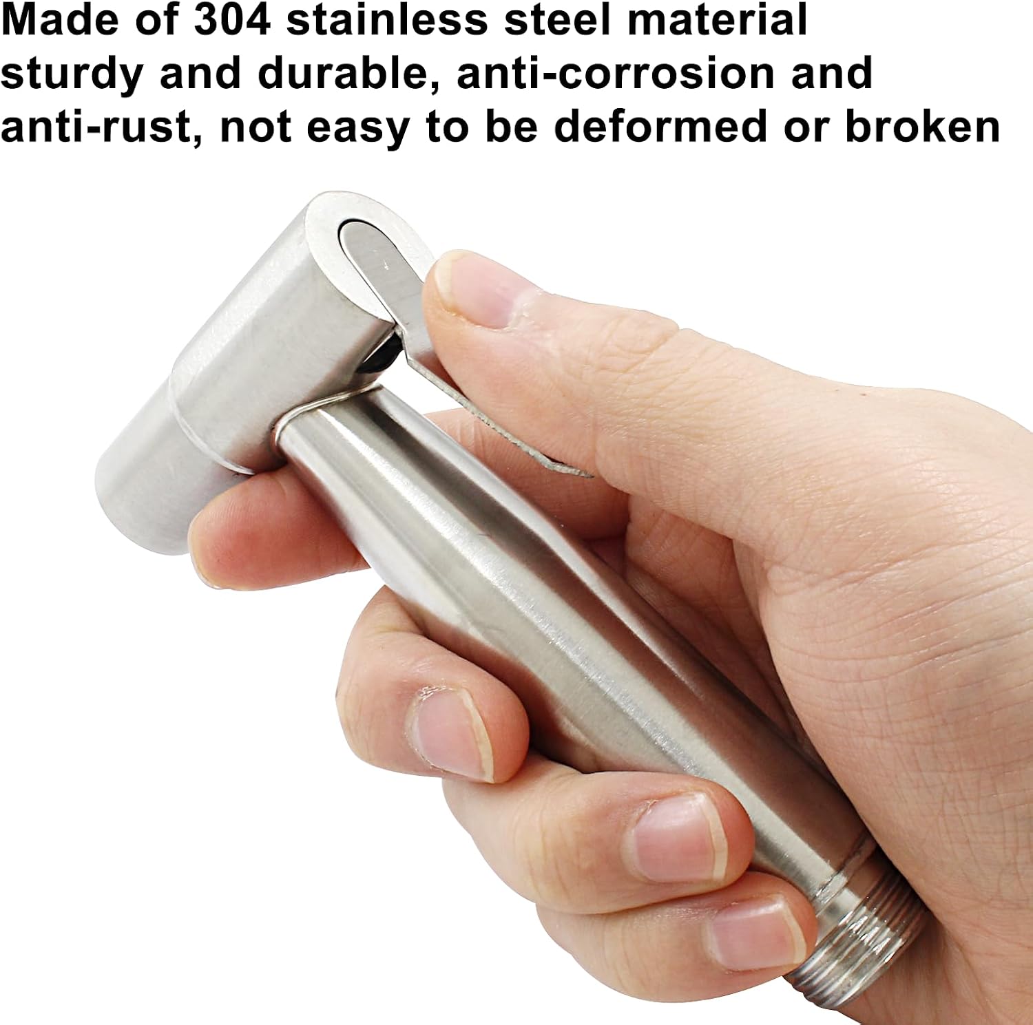 2 Pieces Bidet Sprayer Head Stainless Steel Handheld Toilet Bidet Sprayer Portable Pet Shower Seat Bidet Attachment Personal Hygiene Feminine Wash