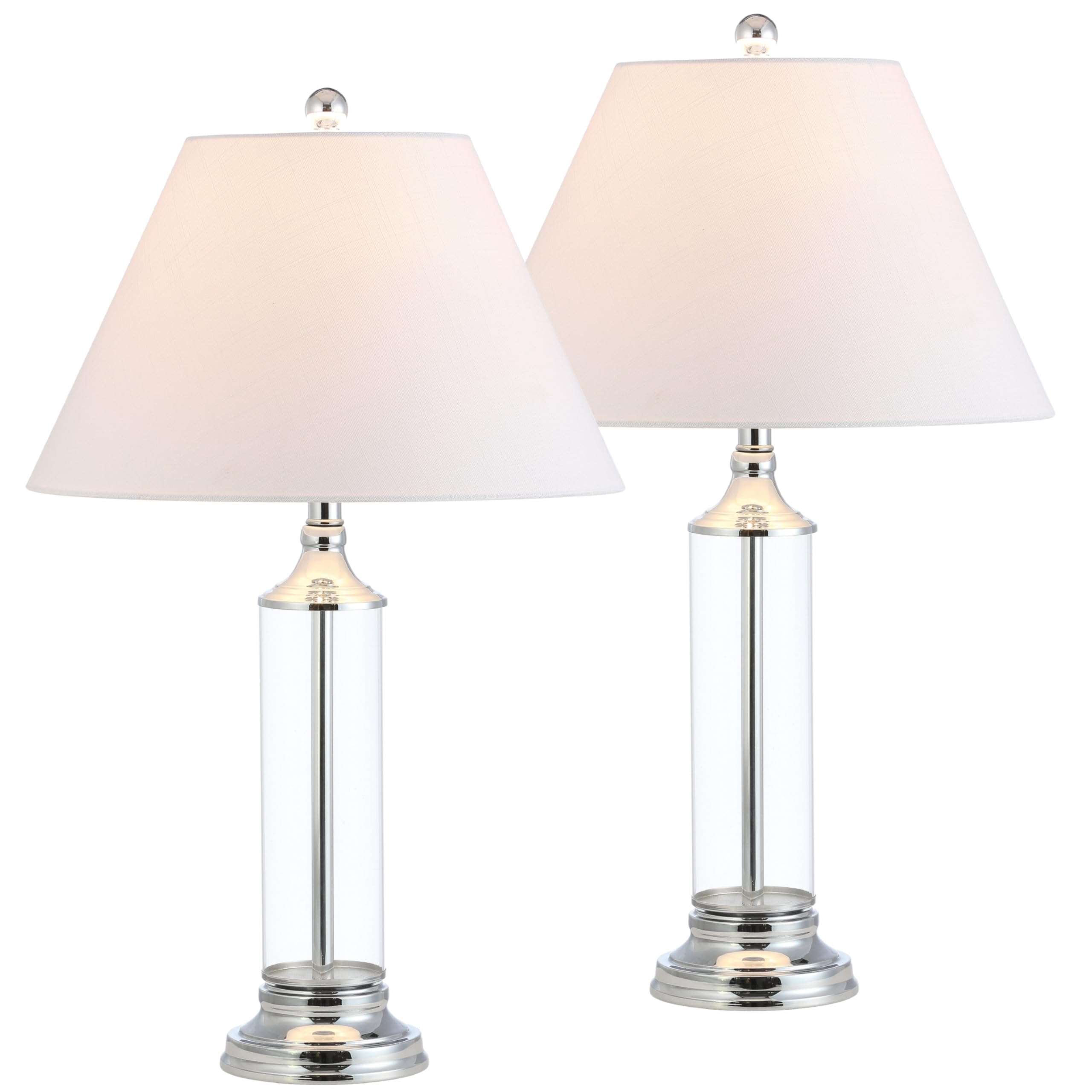Photo 1 of JONATHAN Y Astor Glass LED Table Lamp, Set of 2