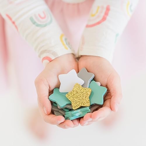 Miniatura 3 de Star Jar - Juego de repuesto de 16estrellas acrílicas 5blancas, 5grises, 5azules, 1dorado