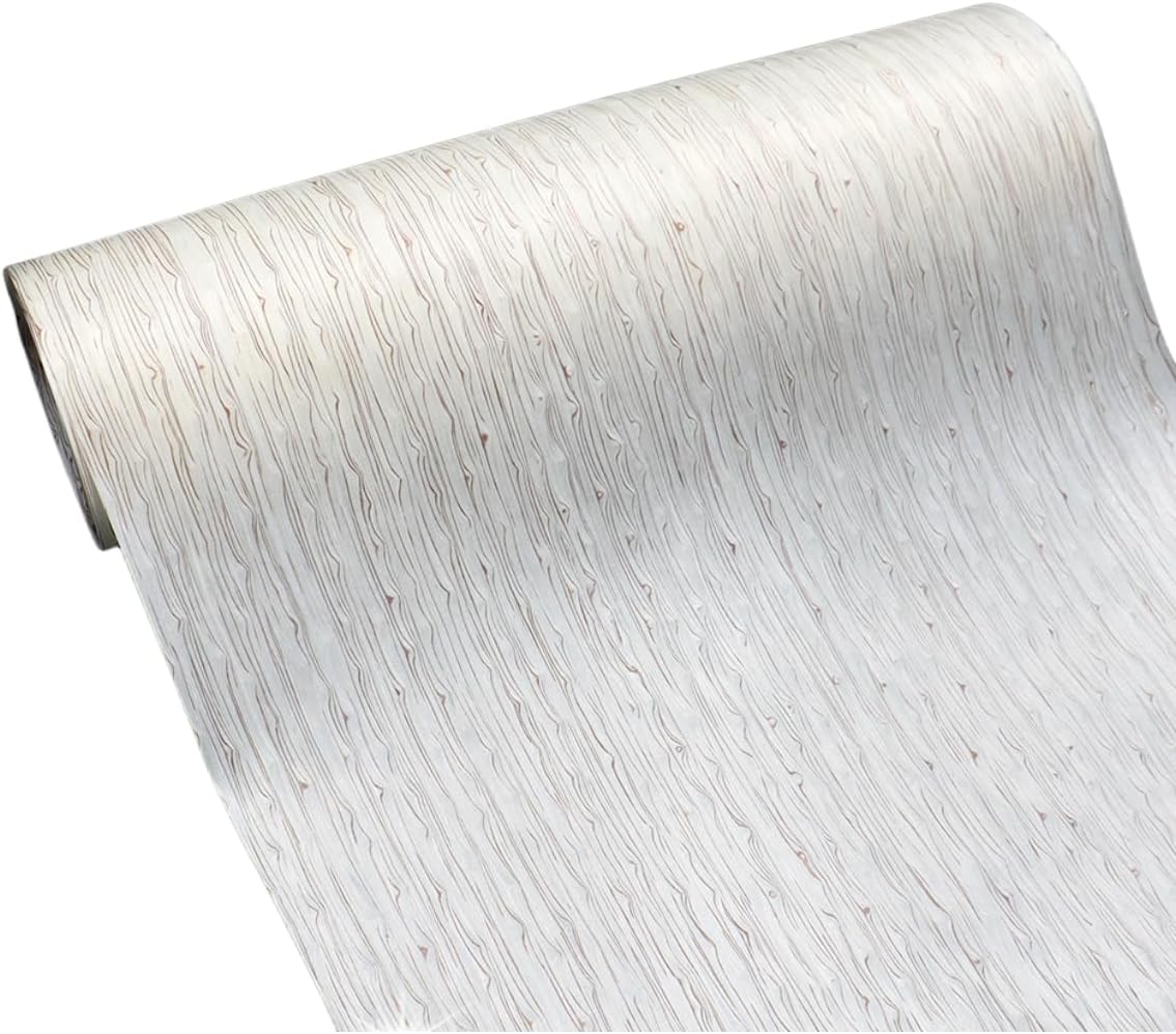 (9’x2’)Technology Ice Tree Wood Veneer Sheet(60x250CM) Furniture Restoration Sheets for Loudspeaker Showcase Cabinets Table Shelves Kitchen Furniture Hotel Car Interior