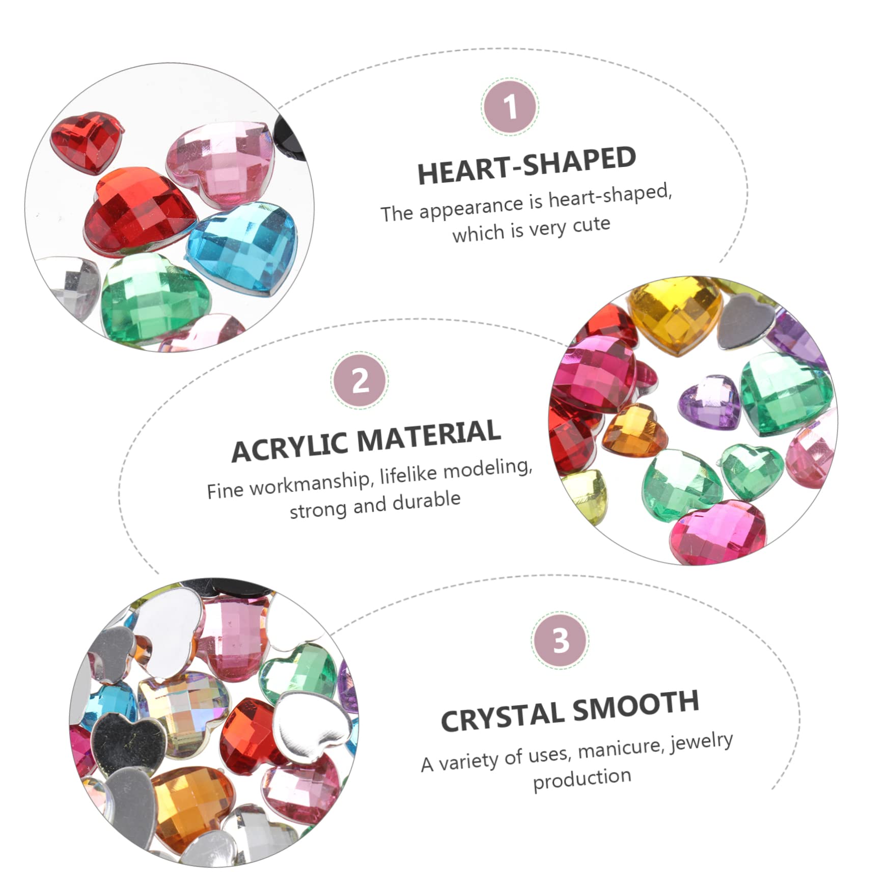 Mipcase 3sets Ciondoli Per Unghie Di Decorazioni Per Nail Art Fai Da Te Per Manicure Professionale e Domestica