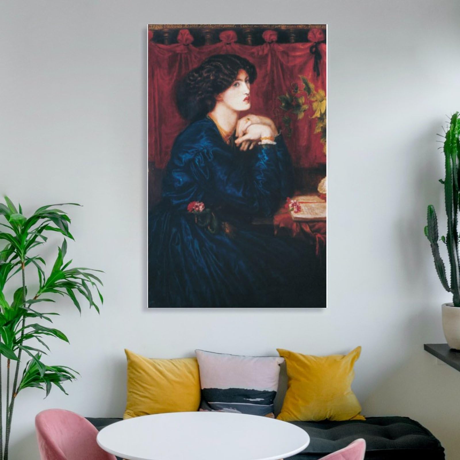 the blue silk dress painting Amazon.com: Dante Gabriel Rossetti Poster Jane Morris (The Blue Silk Dress) Wall Art Picture Painting Poster Canvas Print Posters Artworks Bedroom Living Room Decor 12x18inch(30x45cm): Posters & Prints