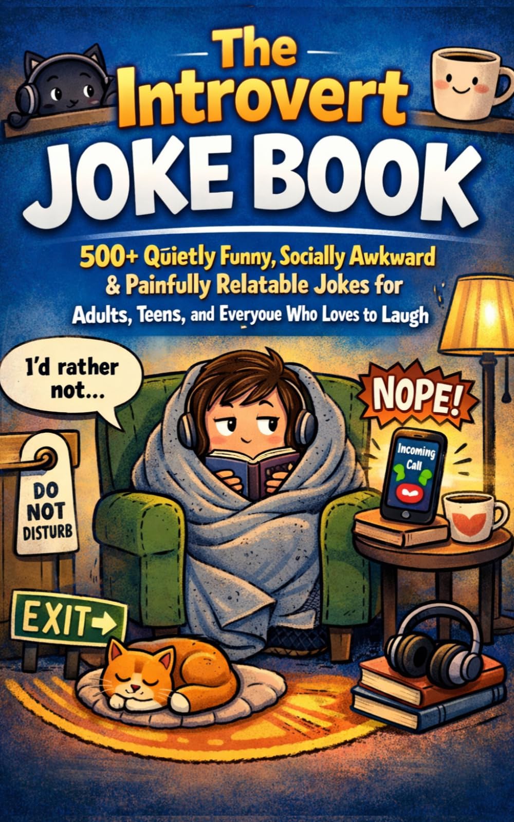 The Introvert Joke Book: 500+ Quietly Funny, Socially Awkward & Painfully Relatable Jokes for Adults, Teens, and Everyone Who Loves to Laugh (5x8) (Humor for Smart People)