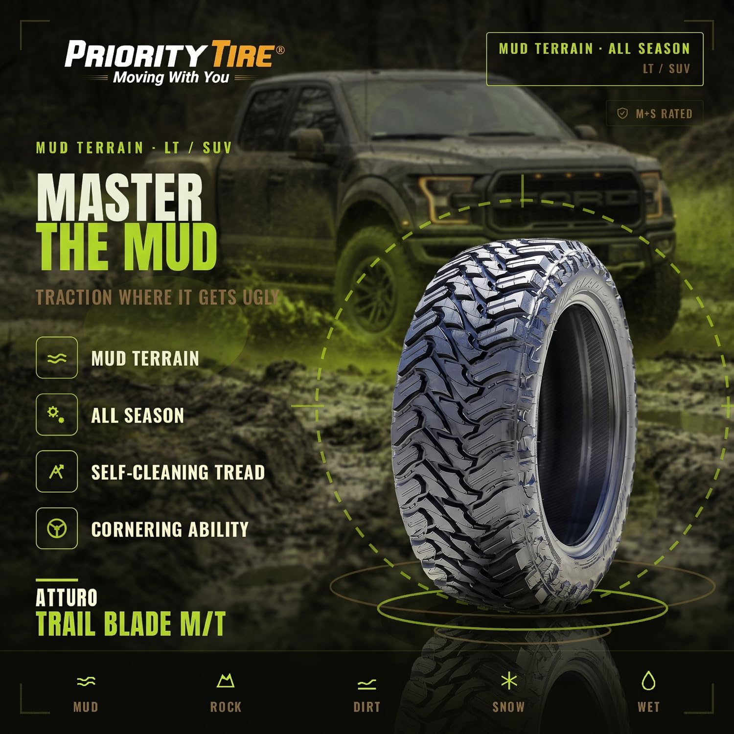 Atturo Trail Blade M/T Mud Off - Key Features