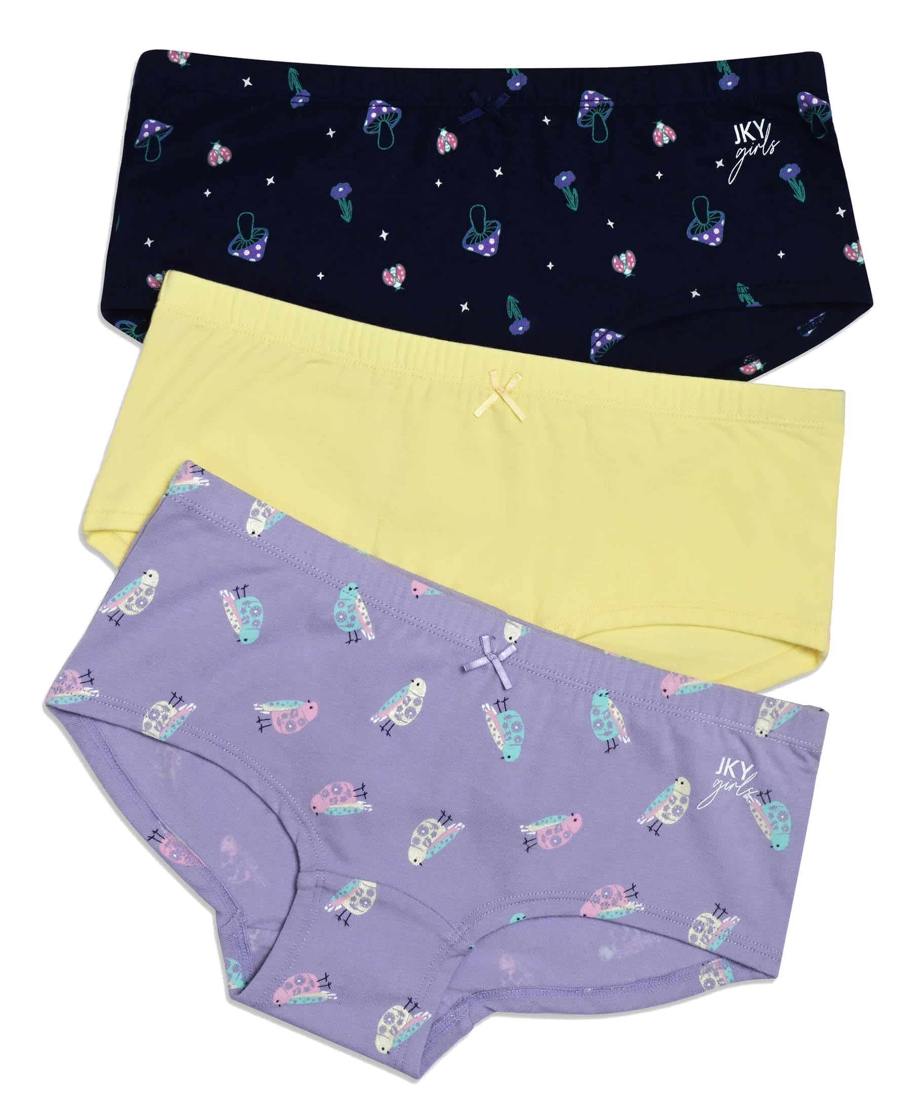 Jockey SG14 Girls Super Combed Cotton Printed Panty with Ultrasoft Waistband (Pack of 3_Colors & Prints May Vary)-picture-35