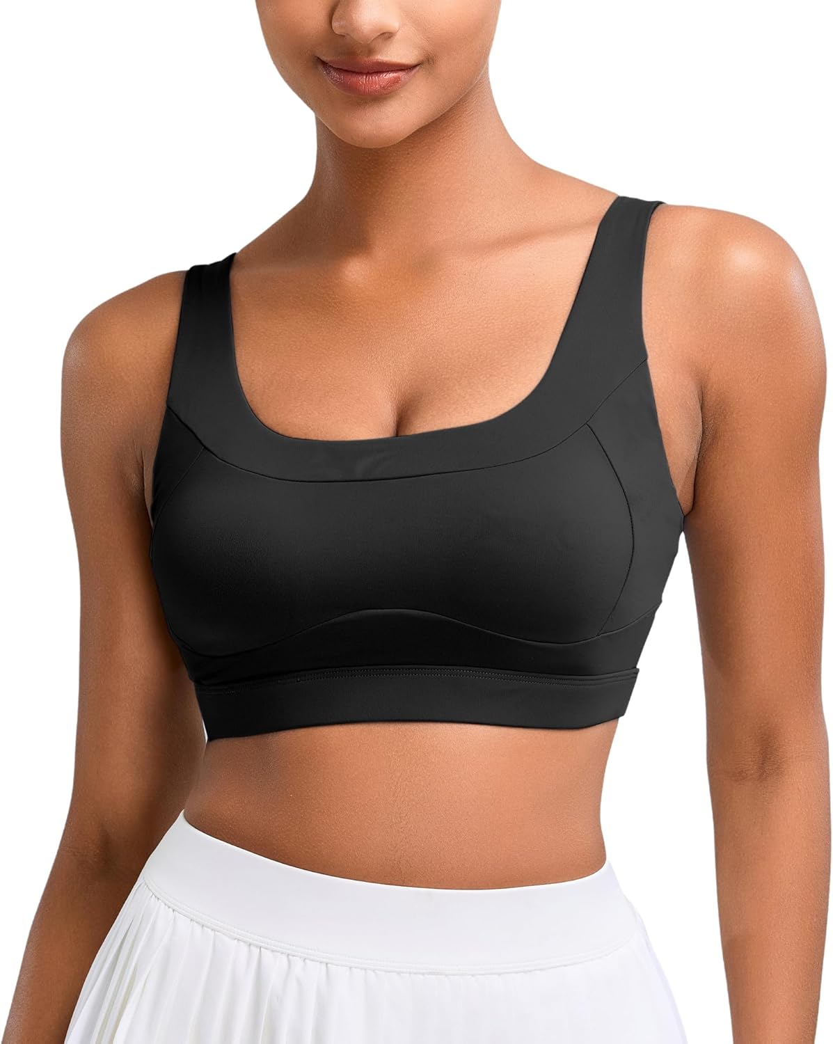 Vorcy High Impact Sports Bras for Women Running Bra Workout Bra U Back Sports Bra Scoop Neck Padded