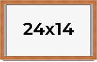 Vista 298 de Marco marrón de 18 x 24 pulgadas, marco de madera maciza de nuez de miel, ancho de moldeo de 0.875 pulgadas, profundidad de rabo de 0.875 pulgadas