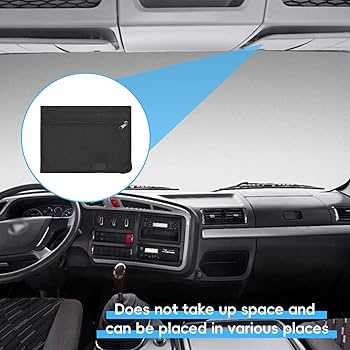 Dossier Documents Voiture Vordpe A5 - Tissu Oxford - Rangement Console Centrale