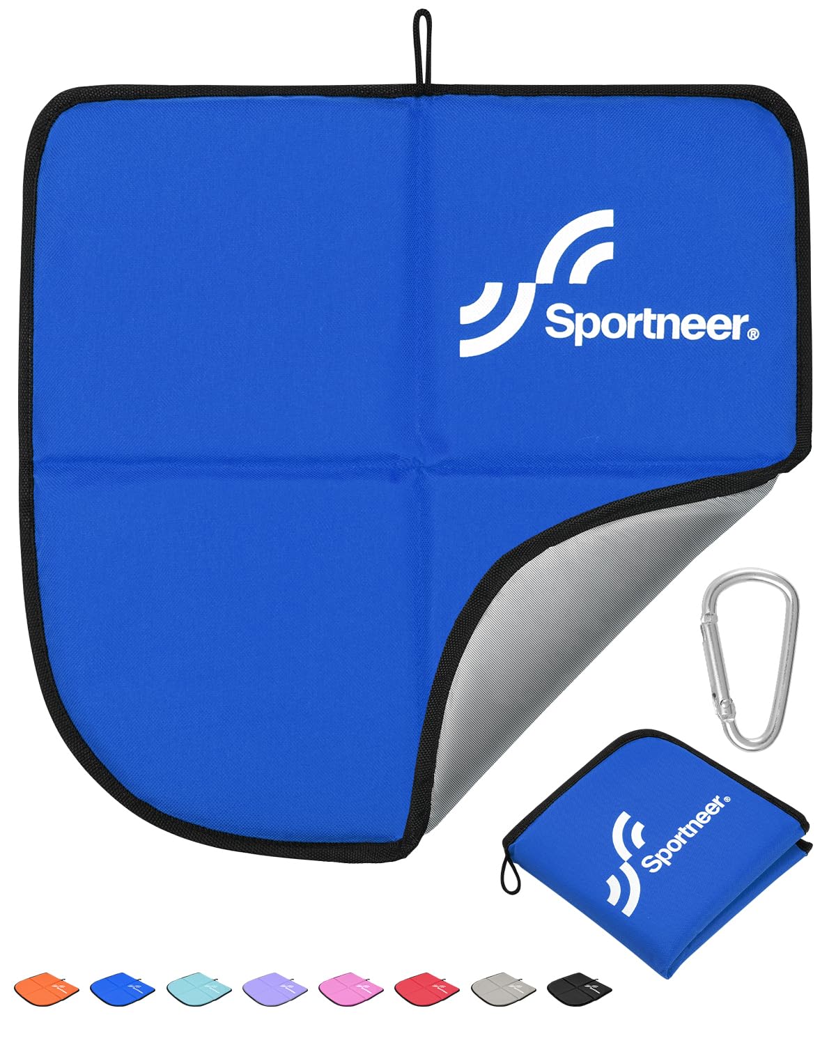Sportneer Sitzkissen Outdoor, Sitzunterlage Outdoor Wasserdicht Oxford-Stoff Thermo Sitzkissen Faltbar FüR Camping, Wandern, Stadion Und Unterwegs，grau