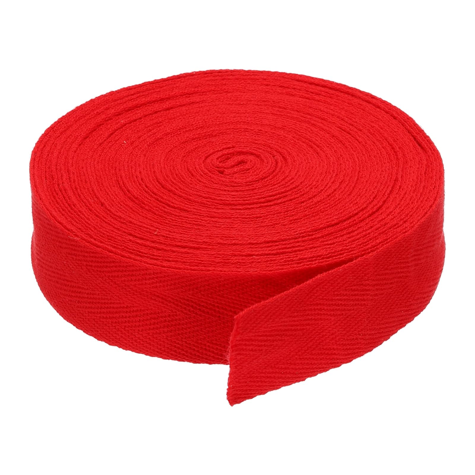 DMiotech 1.2"(3cm) 10 Yards Cotton Twill Tape Cotton Ribbons Bias Binding Tape Herringbone Tape Ribbons Red for DIY Crafts Making Clothes