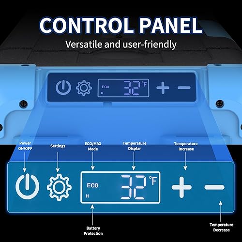 Miniatura 4 de Refrigerador congelador para automóvil de 30 L, refrigerador portátil de 32 cuartos de galón de zona única con evaporador de expansión de soplado,